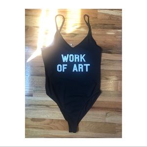 Zara “ Work of Art” Bodysuit | size small